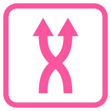 Vektör simge yukarı okları bir çerçevede shuffle