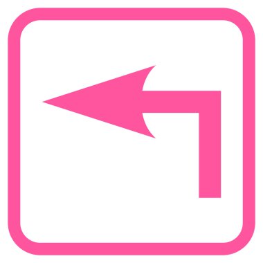 Sol vektör simge bir çerçevede açmak