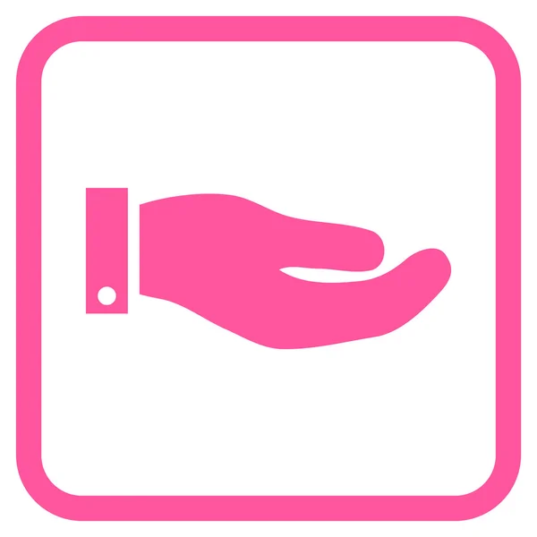 Hand Vector Icon In a Frame — Stock Vector