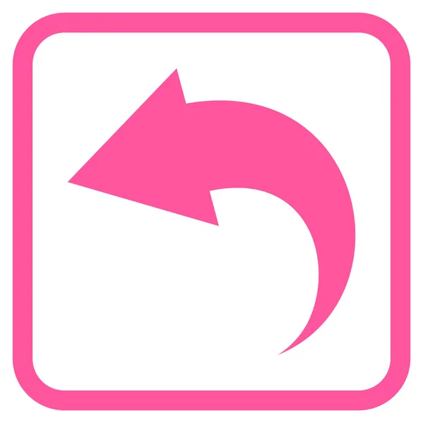 Deshacer icono vectorial en un marco — Vector de stock