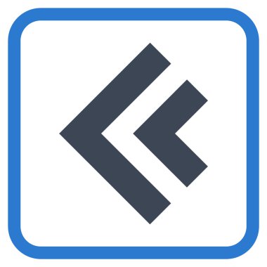 Shift Sol vektör simgesi bir çerçeve içinde