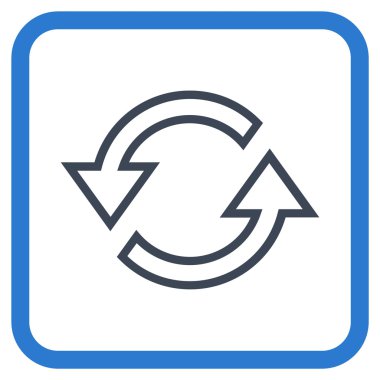 Eşitleme oklar bir çerçeve içinde simge vektör