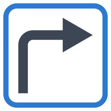 Doğru vektör simge bir çerçevede açmak