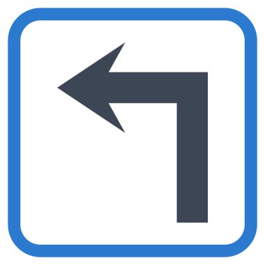 Sol vektör simge bir çerçevede açmak