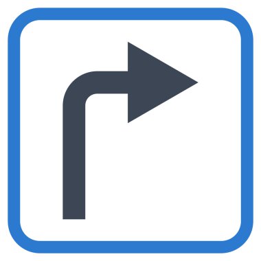 Doğru vektör simge bir çerçevede açmak