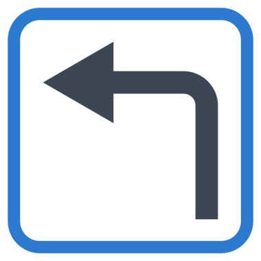 Sol vektör simge bir çerçevede açmak