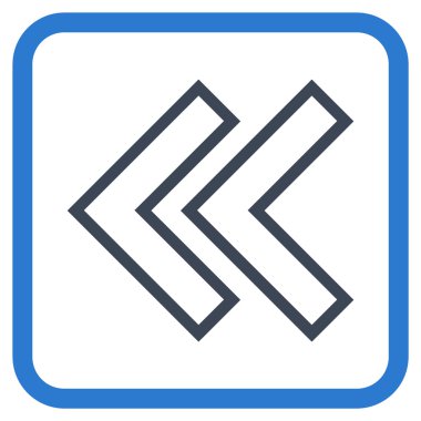 Shift Sol vektör simgesi bir çerçeve içinde