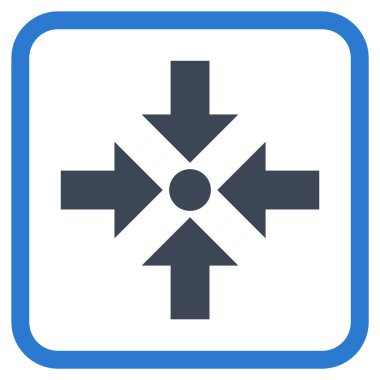 Oklar vektör simgesi bir çerçeve içinde küçültmek