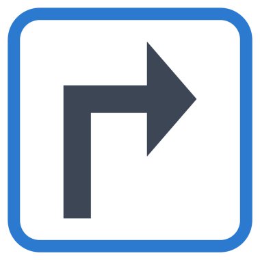 Doğru vektör simge bir çerçevede açmak