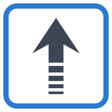 Vektör simgesi bir çerçeve içinde gönder