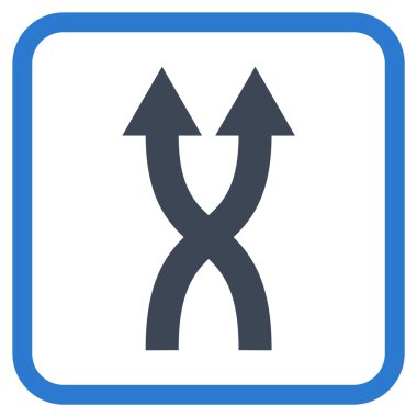 Vektör simge yukarı okları bir çerçevede shuffle