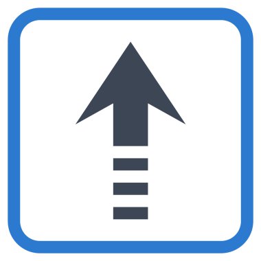 Vektör simgesi bir çerçeve içinde gönder