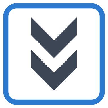 Vektör simgesi bir çerçeve içinde aşağı kaydır