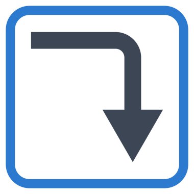 Vektör simgesi bir çerçeve içinde geri çevirmek