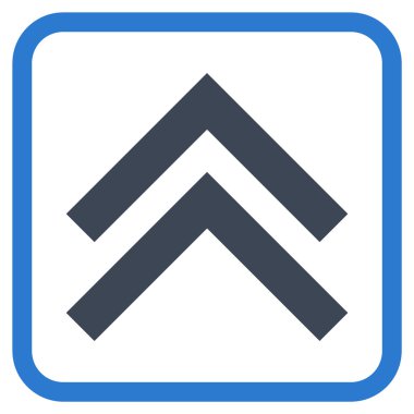 Vektör simgesi bir çerçeve içinde yukarı kayması