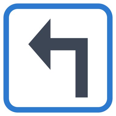 Sol vektör simge bir çerçevede açmak