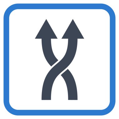 Vektör simge yukarı okları bir çerçevede shuffle