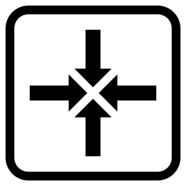 Oklar vektör simgesi bir çerçeve içinde sıkıştırmak