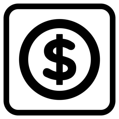 Finans vektör simgesi bir çerçeve içinde