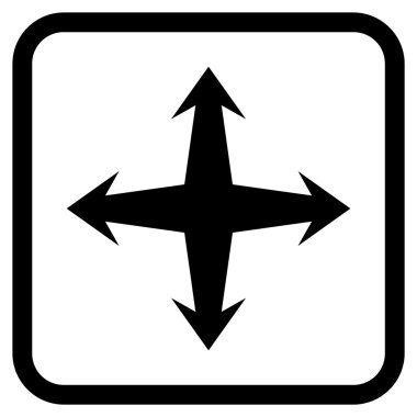 Bir çerçeve içinde vektör simgesini genişletin