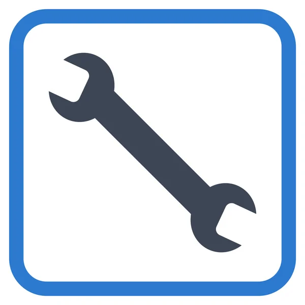 Wrench Vector Icon In a Frame — Stock Vector