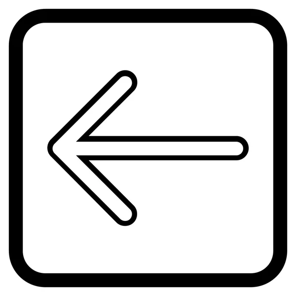 Pil vänster vektor i en ram — Stock vektor
