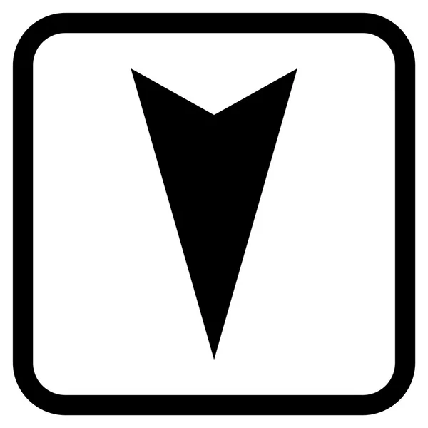 Векторная икона Эрроухеда в кадре — стоковый вектор