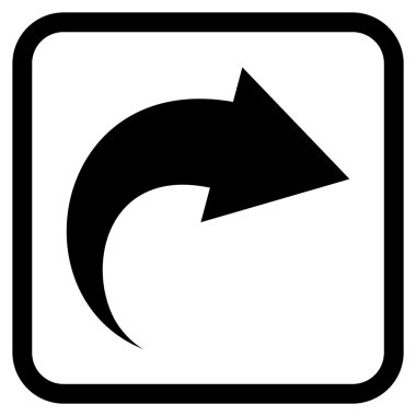 Vektör simgesi bir çerçeve içinde Yinele