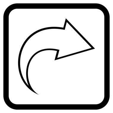 Vektör simgesi bir çerçeve içinde Yinele