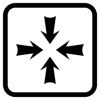 Oklar vektör simgesi bir çerçeve içinde azaltmak