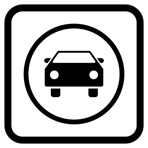 Auto-Vektor-Symbol in einem Rahmen — Stockvektor
