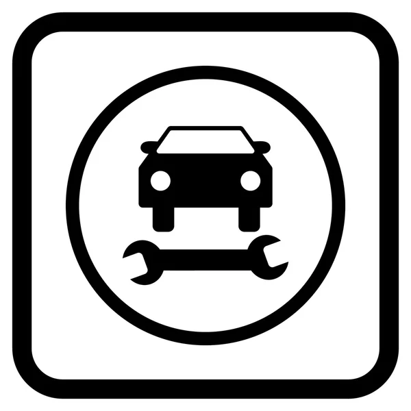 Samochód naprawy wektor ikona w ramce — Wektor stockowy