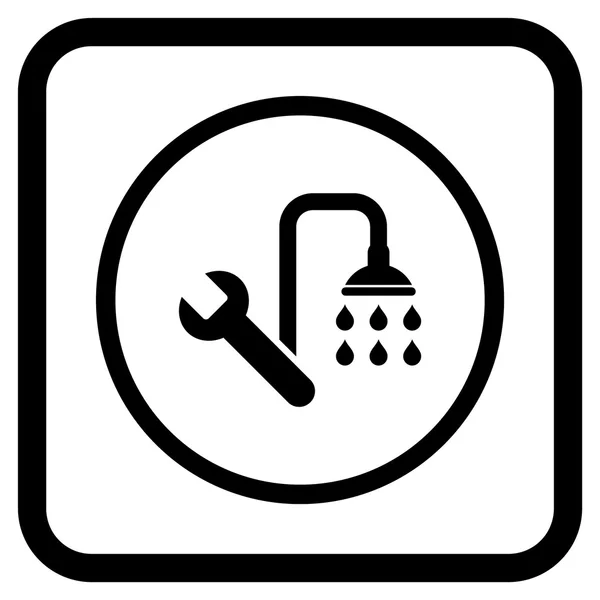 Sanitair Vector Icon In een Frame — Stockvector