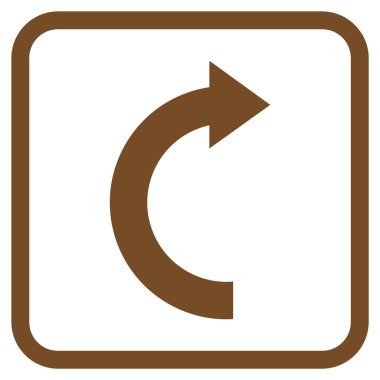 Doğru vektör simgesi bir çerçeve içinde döndürme