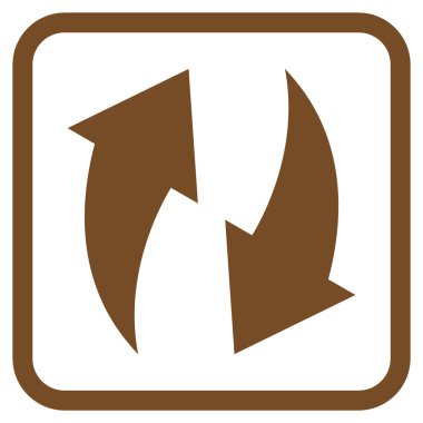 Vektör simgesi bir çerçeve içinde yenileme