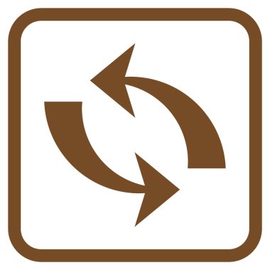 Vektör simgesi bir çerçeve içinde yenileme