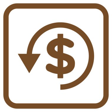 Ters ibraz vektör simgesi bir çerçeve içinde