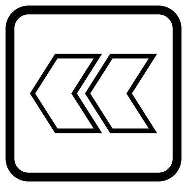 Shift Sol vektör simgesi bir çerçeve içinde