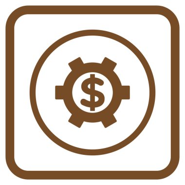 Mali Ayarlar vektör simgesi bir çerçeve içinde