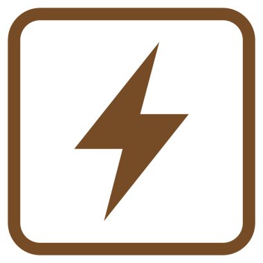 Elektrik Strike vektör simgesi bir çerçeve içinde