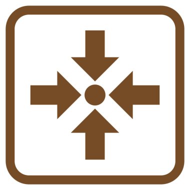 Oklar vektör simgesi bir çerçeve içinde küçültmek