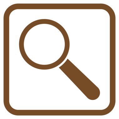 Arama aracı vektör simgesi bir çerçeve içinde