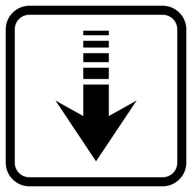 Vektör simgesi bir çerçeve içinde gönderin