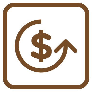 Ters ibraz vektör simgesi bir çerçeve içinde