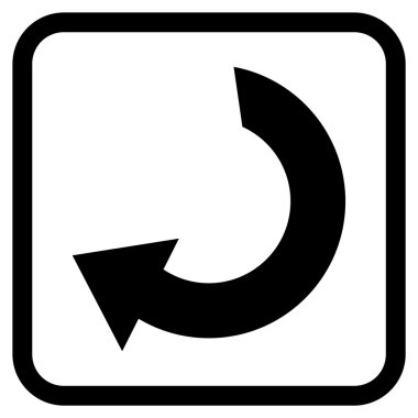 Vektör simgesi bir çerçeve içinde döndürme