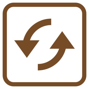 Vektör simgesi bir çerçeve içinde yenileme