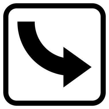 Doğru vektör simgesi bir çerçeve içinde döndürme