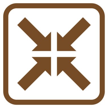 Basınç oklar bir çerçeve içinde simge vektör