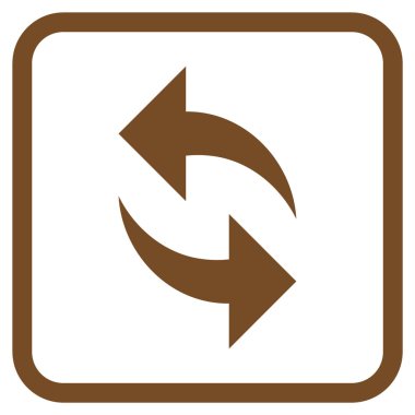 Vektör simgesi bir çerçeve içinde yenileme