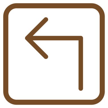 Sol vektör simge bir çerçevede açmak